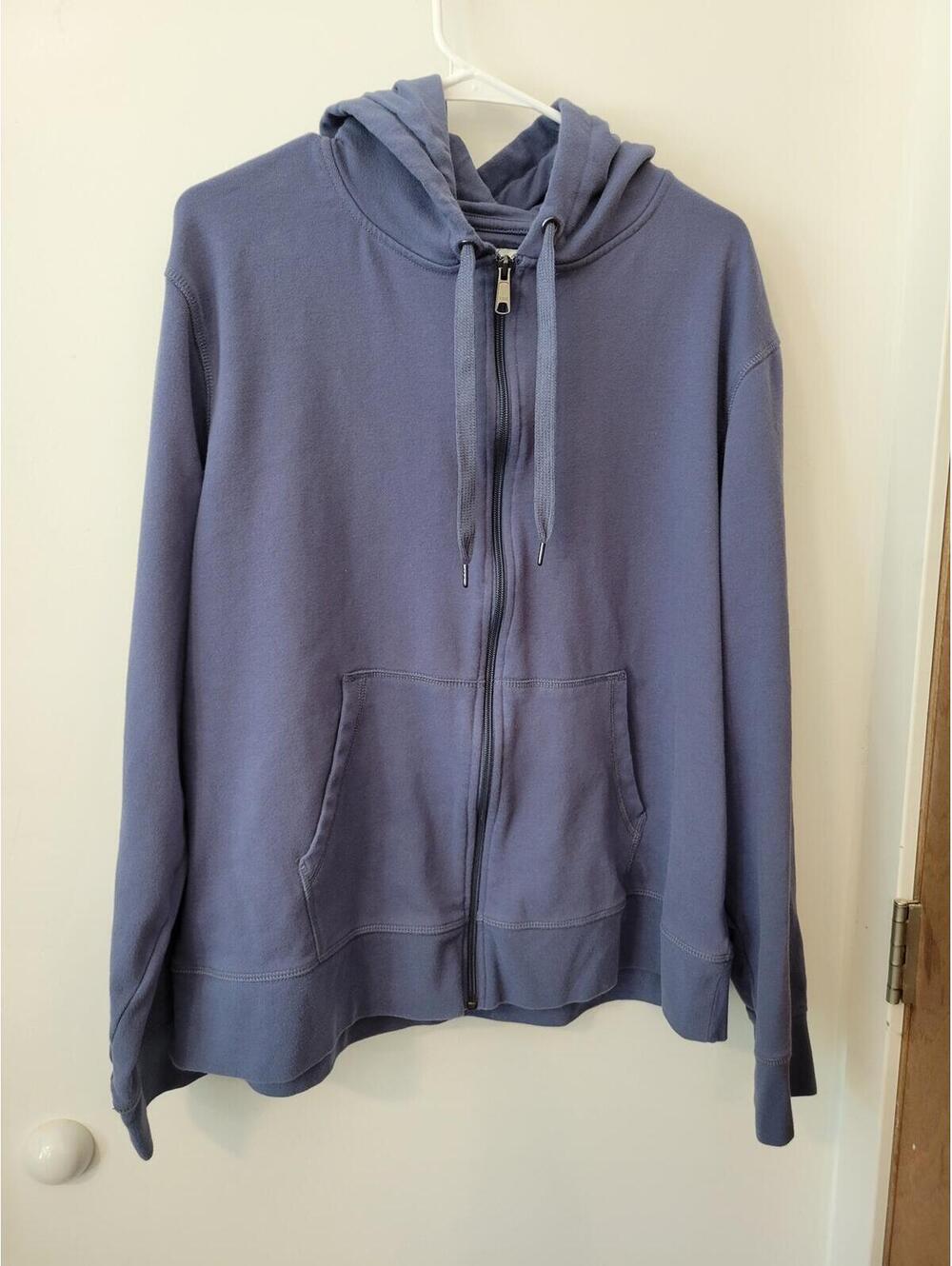 Amazon Essentials Men's Full-Zip Hoodie XXL Blue